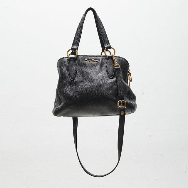 MIU MIU LEATHER HAND BAG