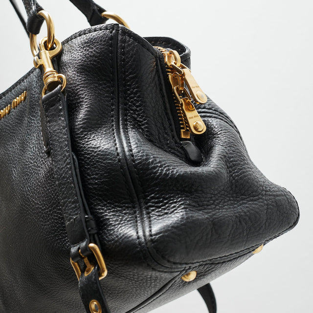 MIU MIU LEATHER HAND BAG