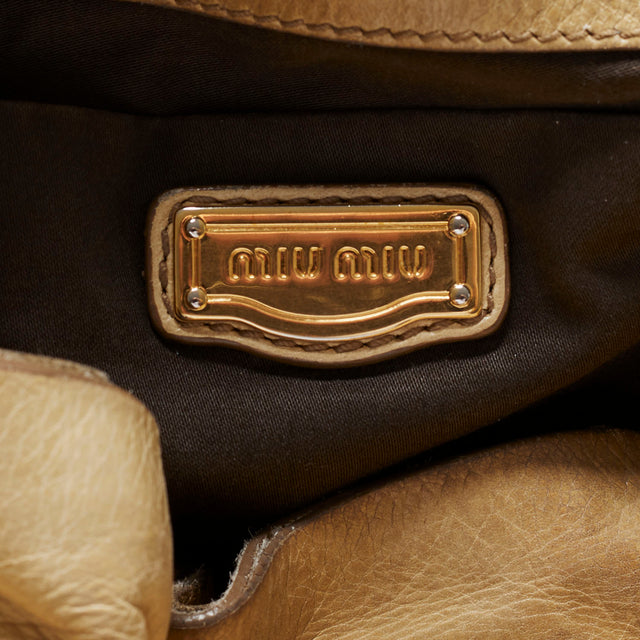 MIU MIU LEATHER HAND BAG