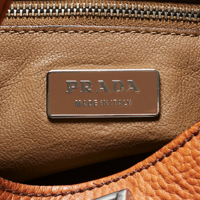 PRADA LEATHER HAND BAG