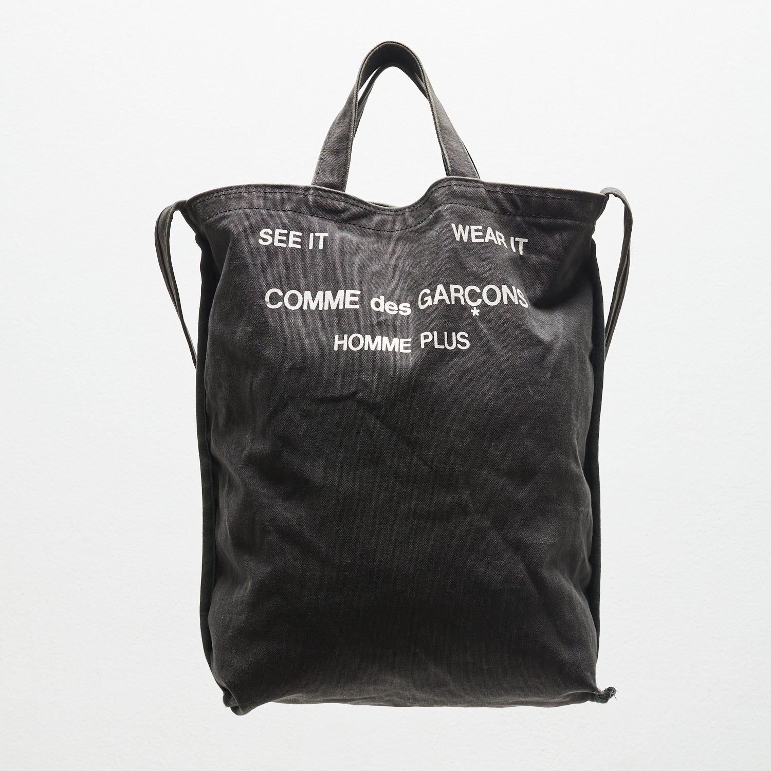COMME des GARÇONS HOMME トートバッグ ブラック Patchwork tote bag in black - Comme Des Garcons Homme