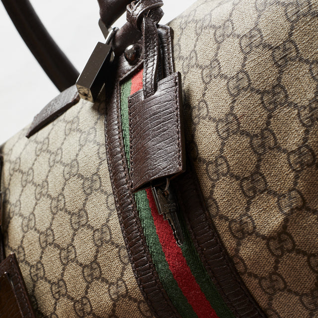GUCCI MONOGRAM DUFFLE BAG