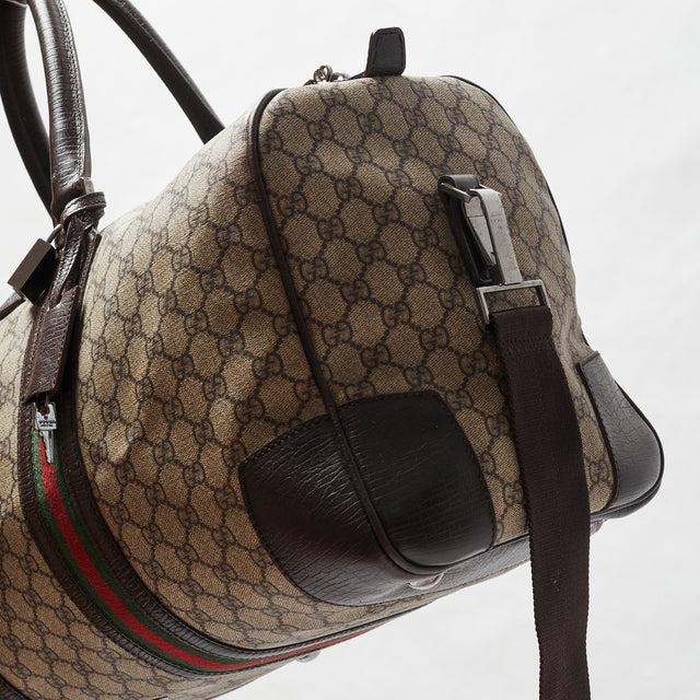 GUCCI MONOGRAM DUFFLE BAG