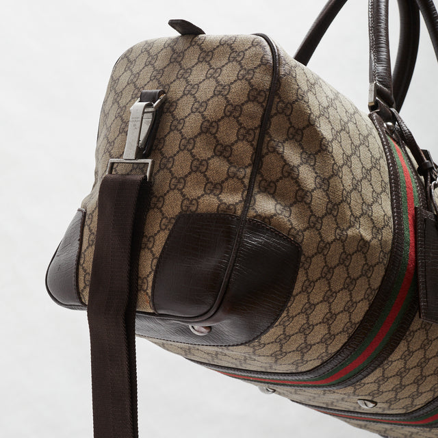 GUCCI MONOGRAM DUFFLE BAG
