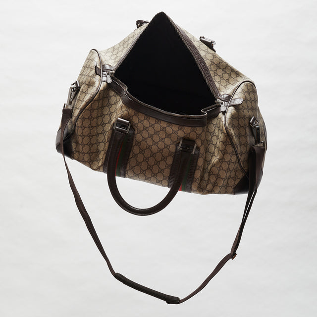 GUCCI MONOGRAM DUFFLE BAG