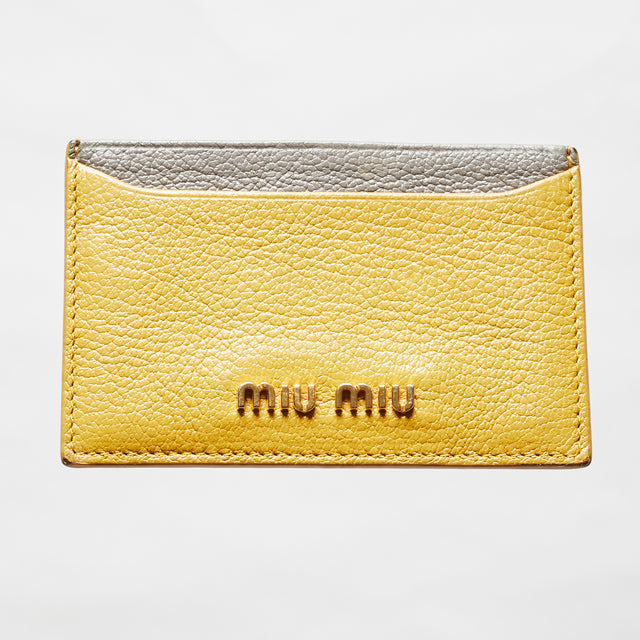 MIU MIU LEATHER CARD HOLDER