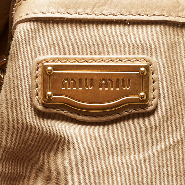 MIU MIU LEATHER HAND BAG