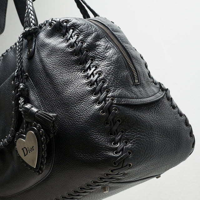 DIOR GALLIANO ERA LEATHER HAND BAG