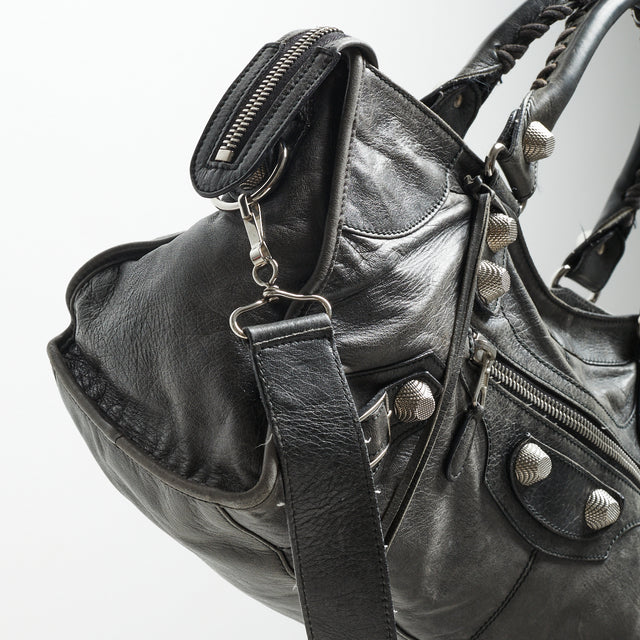 BALENCIAGA GIANT STUDS CITY BAG