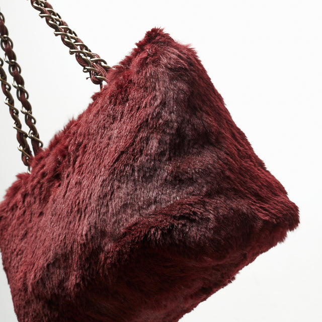 CHANEL FUR HAND BAG