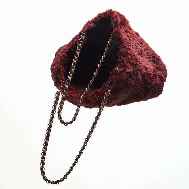 CHANEL FUR HAND BAG