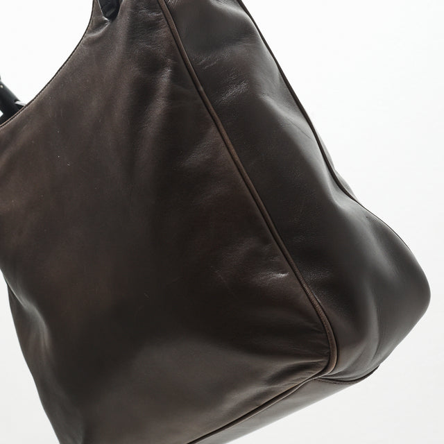 PRADA LEATHER HAND BAG