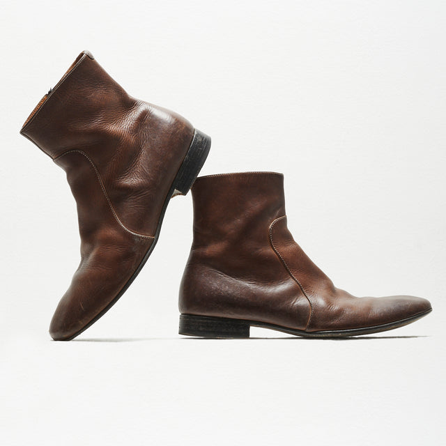 MAISON MARGIELA LEATHER CHELSEA BOOTS