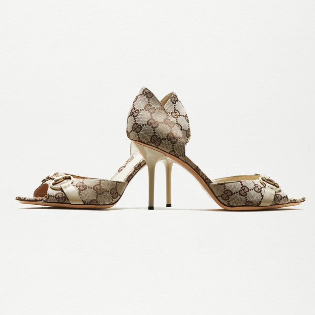 GUCCI MONOGRAM HEELS