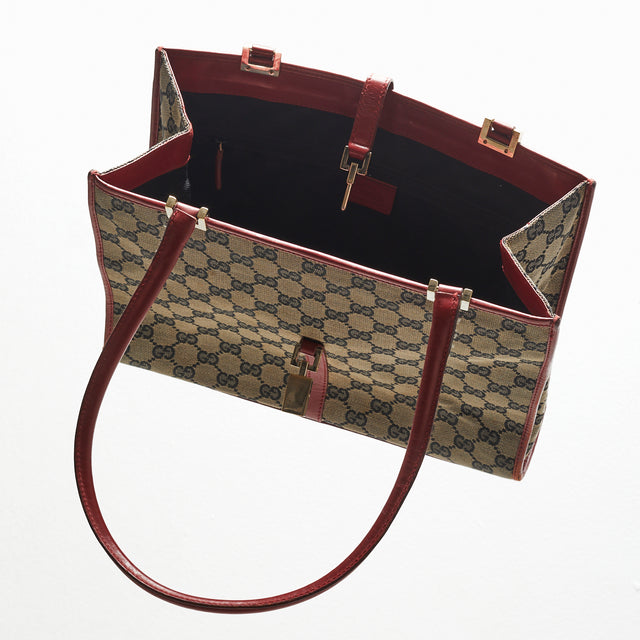 GUCCI MONOGRAM HAND BAG