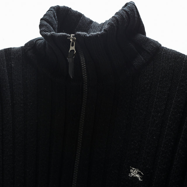 BURBERRY BLACK LABEL KNIT ZIP JACKET