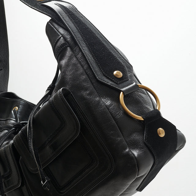 SAINT LAURENT LEATHER HAND BAG