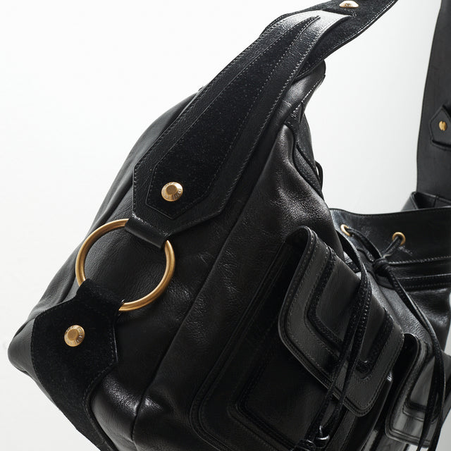 SAINT LAURENT LEATHER HAND BAG