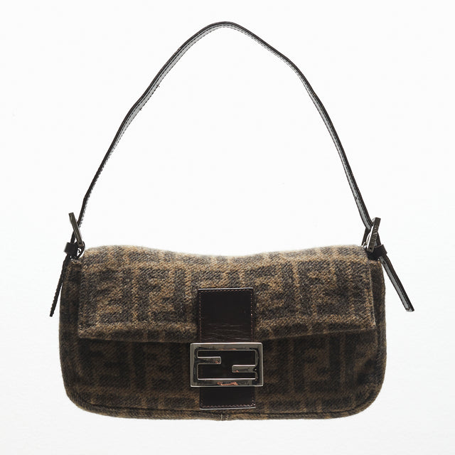 FENDI WOOL BAGUETTE BAG