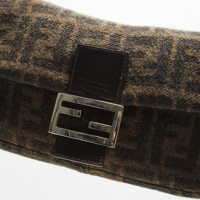 FENDI WOOL BAGUETTE BAG