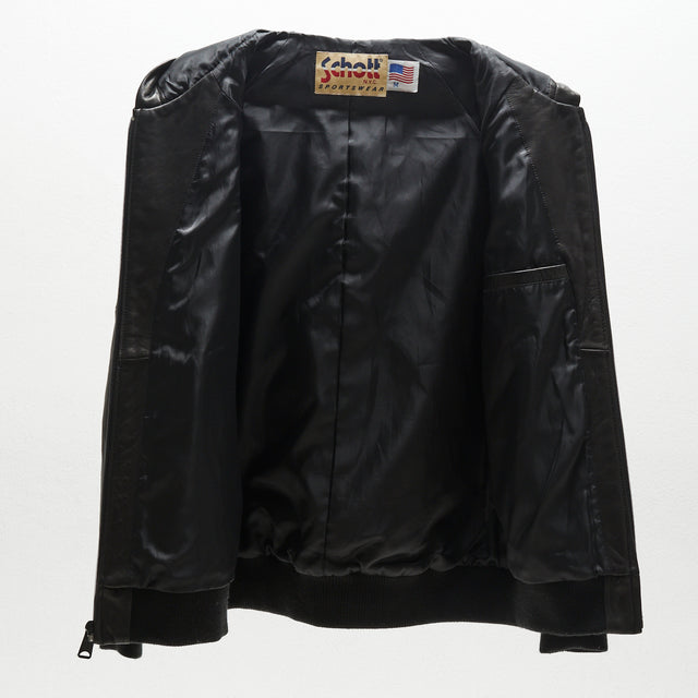 SCHOTT 90'S LEATHER HOODED JACKET