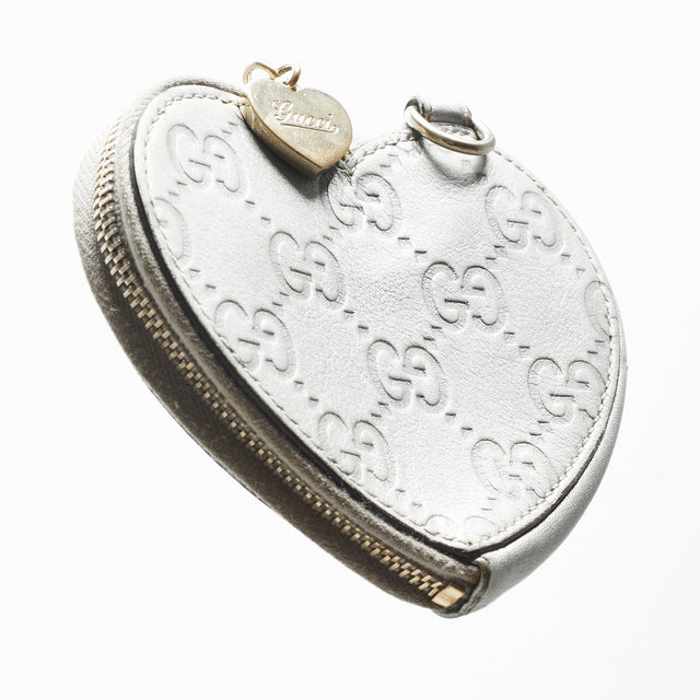 GUCCI MONOGRAM HEART POUCH