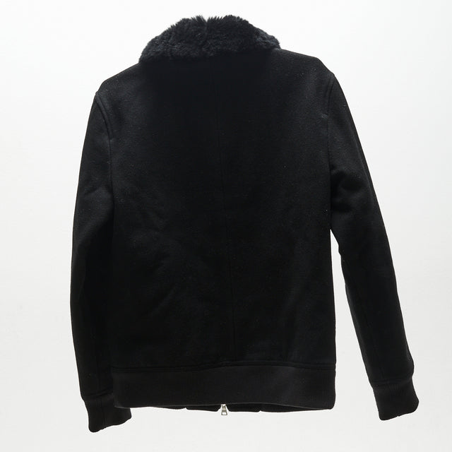 BURBERRY BLACK LABEL FUR ZIP JACKET