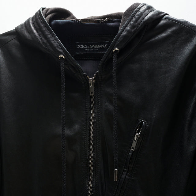 DOLCE&GABBANA LEATHER JACKET