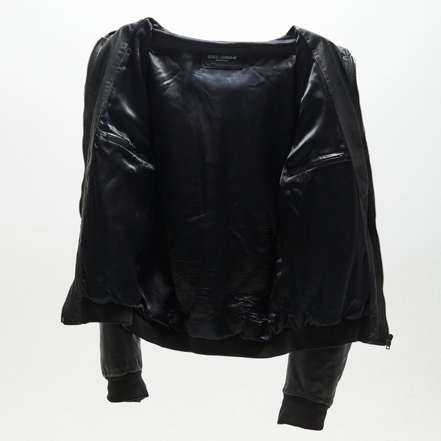 DOLCE&GABBANA LEATHER JACKET