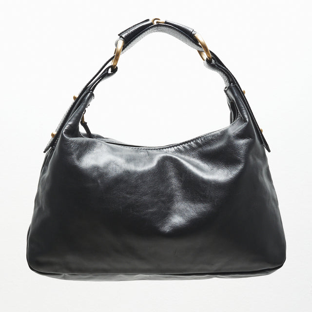 GUCCI LEATHER HORSEBIT HAND BAG