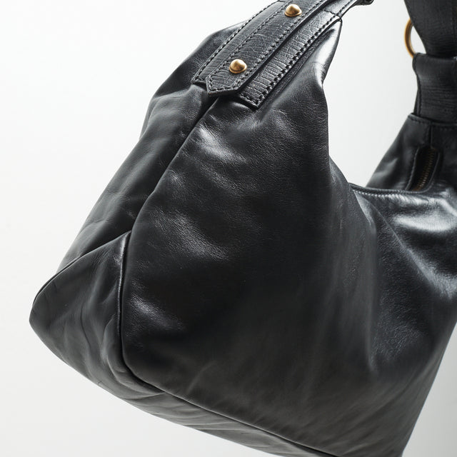 GUCCI LEATHER HORSEBIT HAND BAG