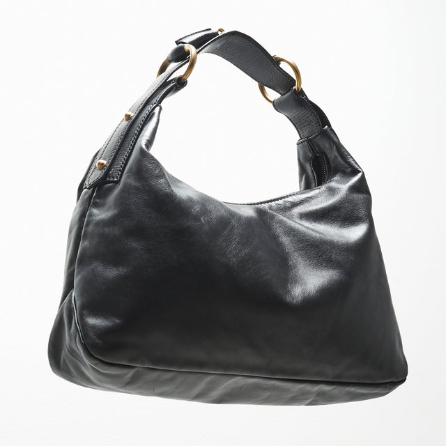 GUCCI LEATHER HORSEBIT HAND BAG