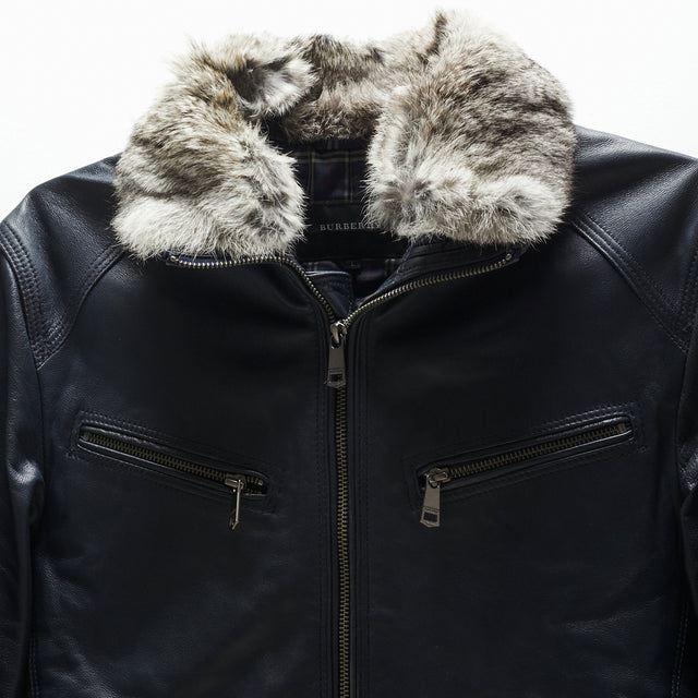 BURBERRY BLACK LABEL LEATHER JACKET