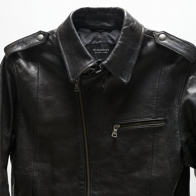 BURBERRY BLACK LABEL LEATHER JACKET