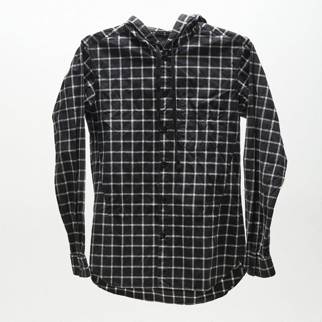 NUMBER (N)INE HOODED FLANEL SHIRT