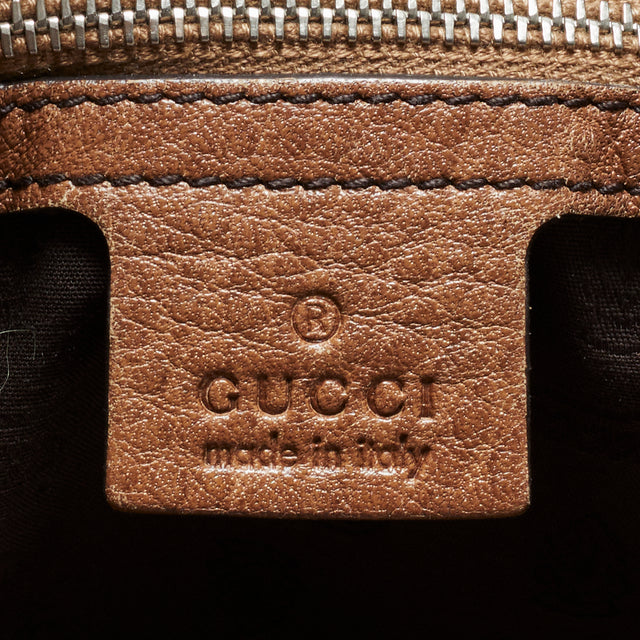 GUCCI LEATHER BAMBOO HAND BAG