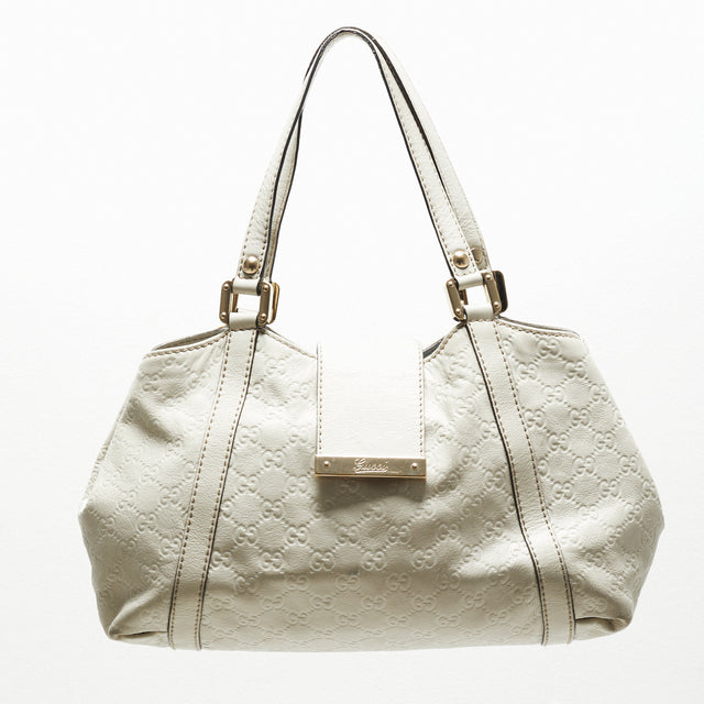 GUCCI LEATHER MONOGRAM HAND BAG