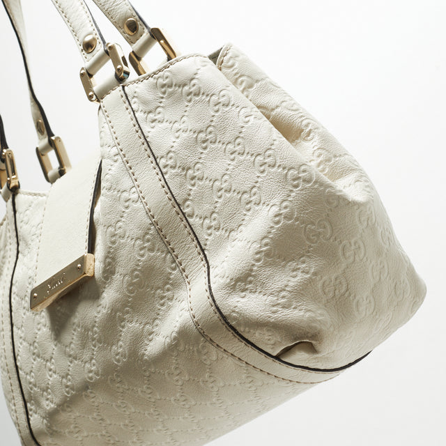 GUCCI LEATHER MONOGRAM HAND BAG