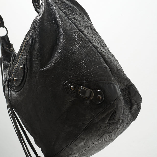 BALENCIAGA LEATHER SHOULDER BAG