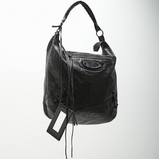 BALENCIAGA LEATHER SHOULDER BAG