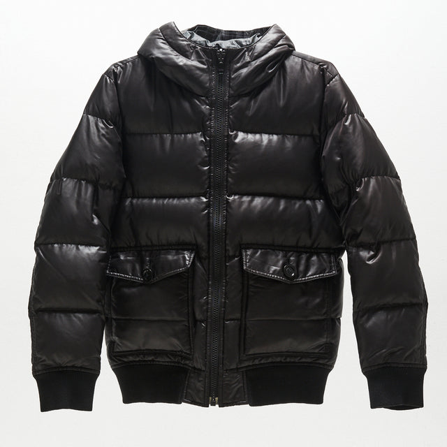BURBERRY BLACK LABEL REVERSIBLE PUFFER JACKET