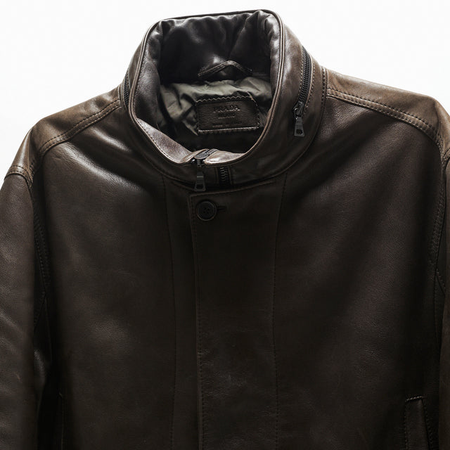 PRADA LEATHER COAT