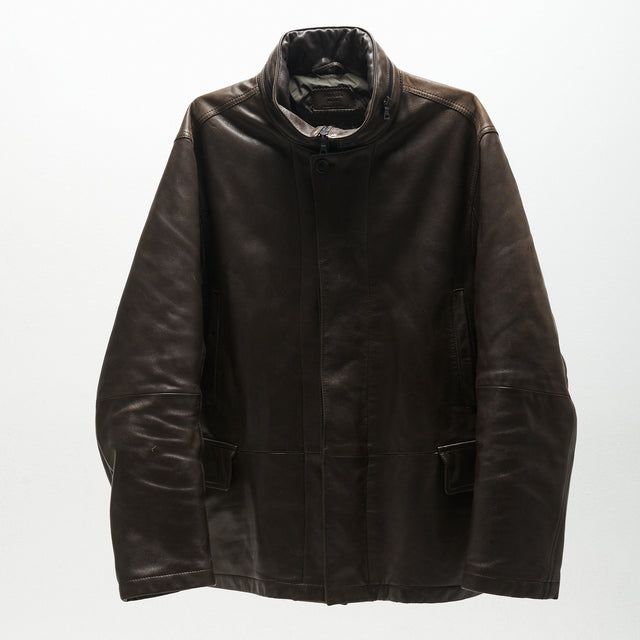 PRADA LEATHER COAT