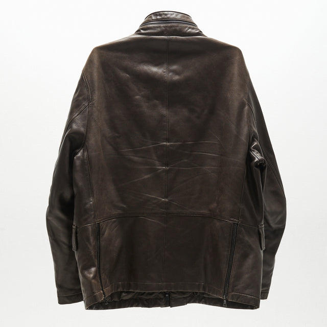 PRADA LEATHER COAT