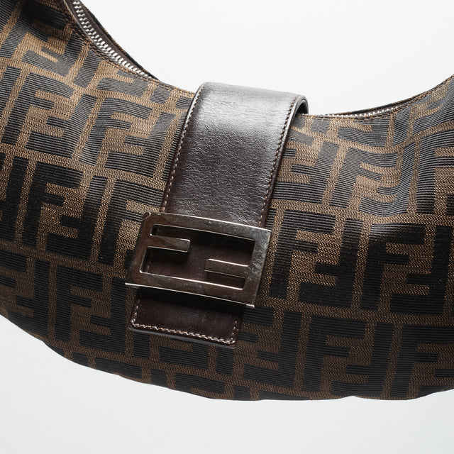 FENDI ZUCCA HALF MOON BAG