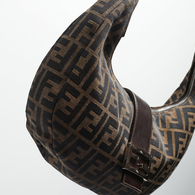 FENDI ZUCCA HALF MOON BAG
