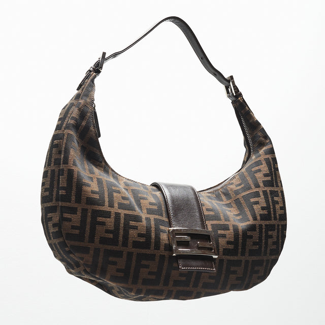 FENDI ZUCCA HALF MOON BAG