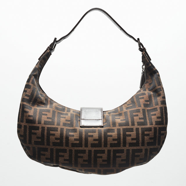 FENDI ZUCCA HALF MOON BAG