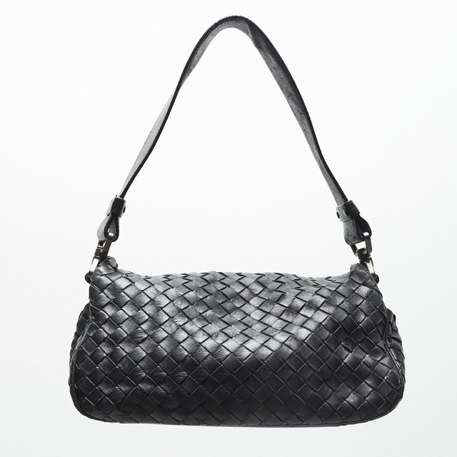 BOTTEGA VENETA LEATHER FLAP BAG