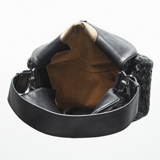 BOTTEGA VENETA LEATHER FLAP BAG